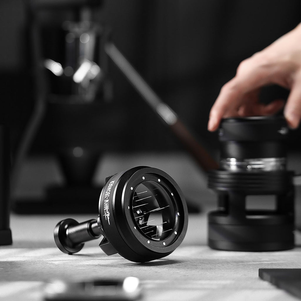 MHW-3BOMBER WDT Tool Espresso 54mm for Breville, Espresso Distribution Tool with Magnetic Base for Barista, Adjustable Depth Needle Distributor Tool, Coffee Stirrer Tools, YU Series Cyclone, T5959