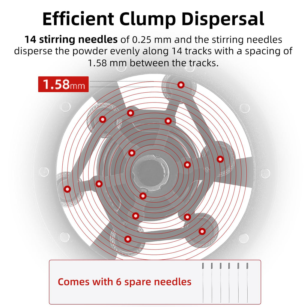 MHW-3BOMBER WDT Tool Espresso 54mm for Breville, Espresso Distribution Tool with Magnetic Base for Barista, Adjustable Depth Needle Distributor Tool, Coffee Stirrer Tools, YU Series Cyclone, T5959