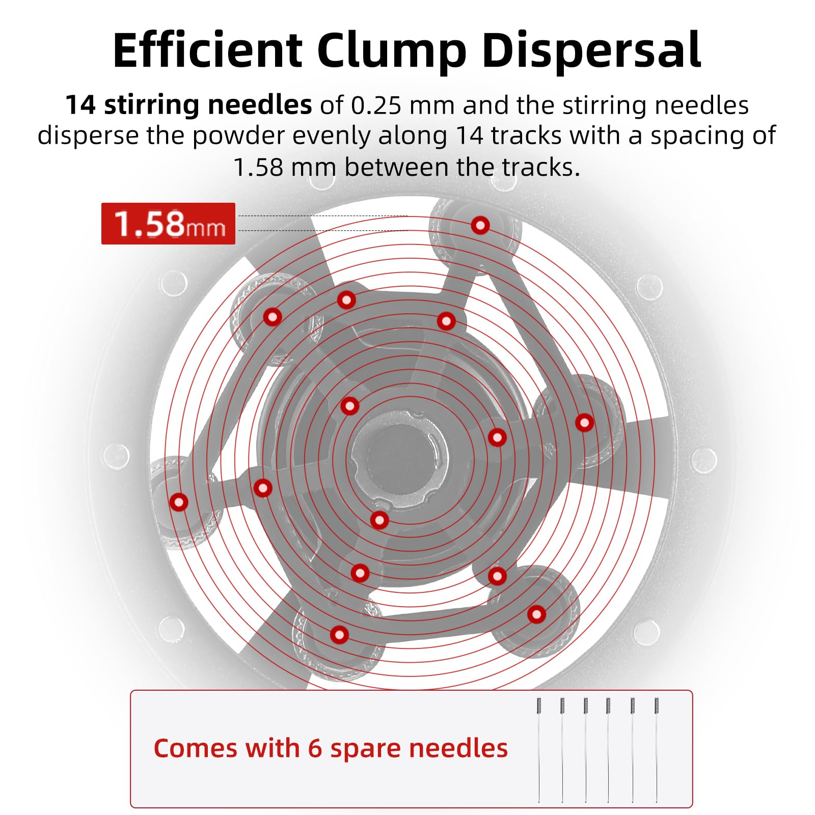 MHW-3BOMBER WDT Tool Espresso 54mm for Breville, Espresso Distribution Tool with Magnetic Base for Barista, Adjustable Depth Needle Distributor Tool, Coffee Stirrer Tools, YU Series Cyclone, T5959
